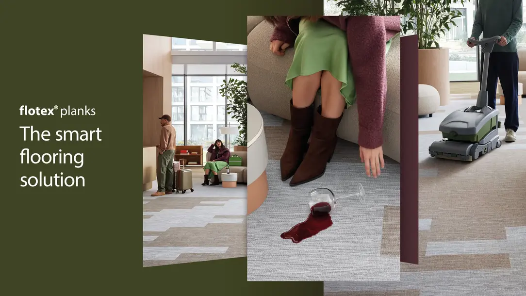Flotex planks - Durable.Hygienic.Inspirational